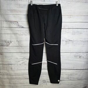 Smartwool Black Merino Wool Men's Large Active Sport Fleece Tight in Black